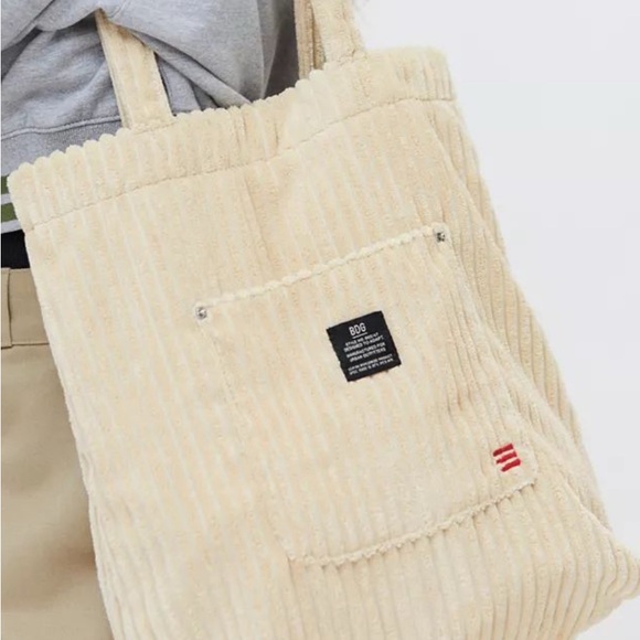 BDG Corduroy Tote Beige - Picture 1 of 6